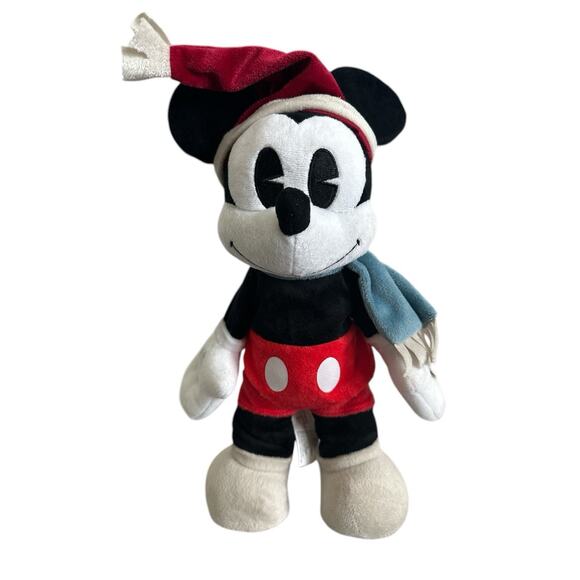 Disney Christmas Musical Dancing Mickey Mouse Animated Plush Toy 14” - Picture 1 of 7